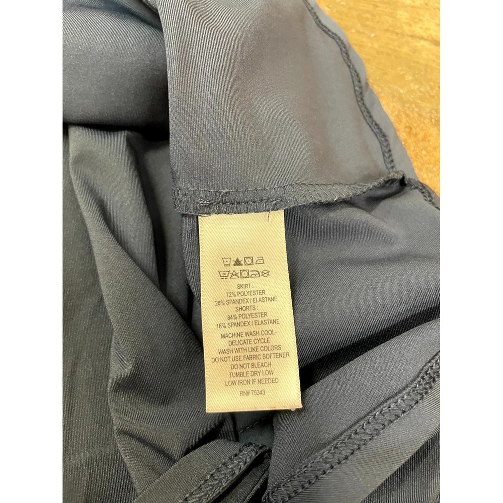 Tommy Bahama Athletic Skirt Skort Womens Medium Navy Blue Ruffle Detail Golf - Picture 6 of 16